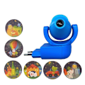 Miniatyrbillede 1 af 5: Stjerne Måne Dyr Projektor LED Projektor 6 Billedsensor EU Stik Natlampe Børn Baby-WELLNGS Blue