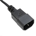 Pikkukuva 3 / 3: Yhteensopiva IEC320 C14 - IEC320 C7 virtajohdon kanssa 10A 250V 2500W IEC320 C14 uros - IEC320 C7 naaras virtajohto 100250V 9.8ft-WELLNGS
