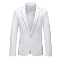 Miniatyrbillede 1 af 3: Moderne herreblazer til forretning og fritid - WELLNGS White 6XL