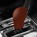 Miniatyrbild 4 av 5: Växelspaksknoppsskydd för bil, elastiskt silikonskydd för automatisk växelspak, universellt halkfritt skydd för växelspaksknopp - WELLNGS Brown