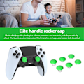 Miniatyrbillede 3 af 5: Silikone Rocker-erstatning Analog Stick Joystick Thumbsticks Cap til Ps5 Edge-WELLNGS Black