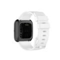 Miniatyrbillede 4 af 5: Silikone urrem til Fitbit Versa 2/Versa Lite/Størrelse: L-WELLNGS White Other Phone Models