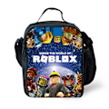 Pikkukuva 1 / 4: Roblox-paintettu lasten eristetty lounaslaukku (sopii pojille ja tytöille), täydellinen lounaslaukku piknikille ja kouluun - WELLNGS B