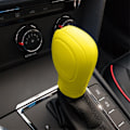 Miniatyrbild 1 av 5: Växelspaksknoppsskydd för bil, elastiskt silikonskydd för automatisk växelspak, universellt halkfritt skydd för växelspaksknopp - WELLNGS Yellow