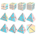 Miniatyrbillede 2 af 5: Professionel Magic Speed Cube 2x2 3x3 4x4 5x5 Pyramid Magic Cube Cartoon-WELLNGS