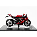 Pikkukuva 3 / 4: Cm-malli 1:18 2018/2019 Yamaha R1 Punainen Musta Diecast-moottoripyörä-WELLNGS Red