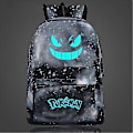Miniatyrbild 5 av 5: Ny Pokémon Ryggsäck Luminous Skolväska För Pojkar Flickor Studenter Resväska Vattentät Slitstark Mochilas-WELLNGS Navy blue