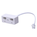 Miniatyrbillede 1 af 5: RJ11 stik til dobbelt UK BT stikkontakt adapter - WELLNGS