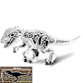 Miniatyrbild 3 av 5: 1 st Jurassic Big Size Dinosaur Building Blocks T-rex Quetzalcoatlus Baryonyx Actionfigurer Barnleksaker Gåvor-WELLNGS Carnotaurus brown