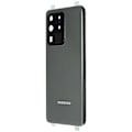 Miniatyrbilde 2 av 5: Kompatibel med Samsung Galaxy S20 Ultra 4G/5G G988 Batterideksel med Limklistremerke+Kameraglassdeksel-Rød-WELLNGS Grey