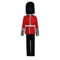 Miniatyrbilde 1 av 5: Guttekostyme for dronningens garde - europeisk britisk prins, kongelig gardeuniform, rollespillkostyme, soldat for barn, Halloween-rollespill - WELLNGS 120