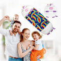 Miniatyrbilde 3 av 5: Sovesekk for barn med pute, 2-i-1 pute sovesekk for barn, sammenleggbar tegneserie dyresovesekk, egnet - WELLNGS 150*50cm