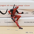 Miniatyrbillede 1 af 5: 6 Deadpool-figurer til skrivebord, bil, hjemmekontor, Marvel, 8 cm, X-MAN, sjove, søde figurer, modellegetøj - WELLNGS 6