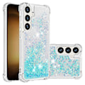 Pikkukuva 2 / 5: YB Quicksand Series-1 Yhteensopiva Samsung Galaxy S24+ -kotelon kanssa, nestemäiset kelluvat paljetit TPU-suojus - WELLNGS Blue Pentagram