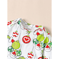 Pikkukuva 4 / 5: Vauva, joka varasti joulun asun vauvanpojat Tytöt Xmas Vihreä Karvainen Monster Puku Vaatteet Set-WELLNGS Style 1 6-12 Months