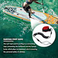 Miniatyrbillede 2 af 5: 10,6ft ankelrem surfing spiral stand up paddle board sort TPU paddle board fodben reb surfbo-WELLNGS