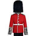 Miniatyrbilde 3 av 5: Guttekostyme for dronningens garde - europeisk britisk prins, kongelig gardeuniform, rollespillkostyme, soldat for barn, Halloween-rollespill - WELLNGS 150