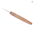 Pikkukuva 2 / 2: 1/3 kpl 0,5 mm Dreadlock-virkkuukoukku Bambukahvaiset koukkuvälineet Tekeminen-WELLNGS 0 one head