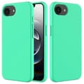 Kompatibelt skal för iPhone 16e, fallsäkert flytande silikon med mjukt foder, baksidesskydd - WELLNGS Green