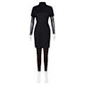 Miniatyrbillede 1 af 5: Vampyr Datter Kostume Mavis Cosplay med Paryk Halloween Forklædning Karneval Kostume - WELLNGS Without cape S