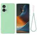 Miniatyrbillede 2 af 5: Flydende silikone telefoncover kompatibelt med Motorola Edge 50 Fusion-WELLNGS Green