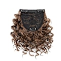 Miniatyrbild 1 av 5: Afro Bangs 8 tum lockigt lugg Extensions Clip in Bangs-WELLNGS light brown