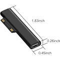 Miniatyrbild 5 av 5: för Surface Connect till USB-C magnetisk adapter, typ C fungerar med 15V/3A 45W för Surface Pro 6/5/4/3-WELLNGS