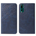 Miniatyrbilde 2 av 4: Kompatibel med Huawei Y9 Prime 2019 Magnetisk Lukking Lær Telefonveske-WELLNGS Blue