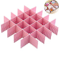 Miniatyrbillede 1 af 4: 8-delt skuffedeler, justerbare skuffedelere, skuffeorganisator - WELLNGS Pink