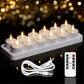 Miniatyrbilde 3 av 4: Oppladbare varmelys, 12-pakning Type A oppladbare lys White A
