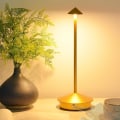 Miniatyrbillede 8 af 8: Aluminium dæmpbar LED-bordlampe, IP54-beskyttelse, til indendørs/udendørs brug, opladningsbase med stik, H29cm, EU-stik - Corten-WELLNGS Gray