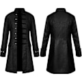 Pikkukuva 5 / 5: Miesten ja lasten steampunk-trenchcoat / paita Vintage Prince -takki Keskiaikainen renessanssi -takki Viktorian Edwardian Cosplay -asu - WELLNGS Dark Red Jacket XL