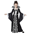 Miniatyrbilde 4 av 4: Halloween Cosplay Hexe Vampyr Kostyme Barn Jente Disfraz Karneval Kles Opp Fest Kvinners Barn Forestilling Kostyme 110cm-WELLNGS 110cm A