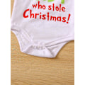 Pikkukuva 4 / 5: Vauva, joka varasti joulun asun vauvanpojat Tytöt Xmas Vihreä Karvainen Monster Puku Vaatteet Set-WELLNGS Style 2 6-9 Months