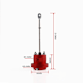 Miniatyrbilde 3 av 5: Justerbar Turbo Aktuator Intern Wastegate Ventil Turbolader Aluminiumlegering Bil Turbo Solenoid V-WELLNGS