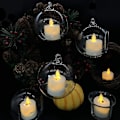 Miniatyrbillede 5 af 5: Batteridrevne flammefri LED-fyrfadslys 12 stk, blinkende mola veke LED-fyrfadslys jul halloween fest-WELLNGS