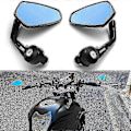 Miniatyrbild 2 av 5: Backspeglar för styre kompatibla med KTM Duke 390/690/790/890/1290 & RC390 motorcyklar 2-WELLNGS Black