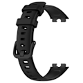 Pikkukuva 3 / 5: Huawei Band 8 -silikonirannekkeet, vedenpitävä urheiluranneke, musta - WELLNGS Black Huawei Band 8