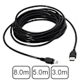 Pikkukuva 1 / 5: 10 Ft PS3 USB-kaapeli ohjain latausjohto 3 langattomalle DualShock CECHZC2U joystickille datan synkronointiin - WELLNGS