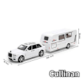 Pikkukuva 1 / 5: 1/32 Trailer RV Kuorma-auton leluautomalli Alloy Diecast Maastoauto Camper äänen ja valon leluautomalli lapsen lelujen kokoelma lahja -WELLNGS White Cullinan