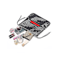 Miniatyrbild 4 av 5: Zadigvoltaire Damväska Läder Messenger Bag Dam Axelväska med Strass Dragkedja-WELLNGS White