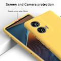 Pikkukuva 5 / 5: Nestemäinen silikonipuhelinkotelo, yhteensopiva Motorola Edge 50 Fusion -puhelimen kanssa - WELLNGS Yellow