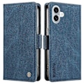 Pikkukuva 1 / 5: Yhteensopiva iPhone 16 Plus -kotelon kanssa, lompakkomallinen nahkainen puhelinkotelo - WELLNGS Blue