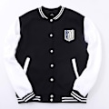Miniatyrbilde 3 av 5: Angrep på Titan Baseball Uniform Anime Sportsklær for Menn Løstsittende Oversized X-5xl Sportsklær Personlighet Lommejakke Mann-WELLNGS L
