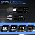 Miniatyrbilde 3 av 5: 4x6 Hodeskalle RGB LED-frontlys Blinklys, erstatning H4651 H4652 H4656 H4666 for Peterbilt-WELLNGS
