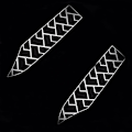 Miniatyrbilde 4 av 4: Nye tilpasningsbare Dtx360 motorsykkeltilbehør pedaldekorative pads pedalbeskyttelsesp pads passer til Kymco Dtx360 Dtx 360 360dtx - WELLNGS One Set
