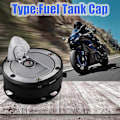 Miniatyrbilde 5 av 5: Motorsykkel Tenning Bryter Lås Sett Bensintank Lokk for Silverblade Silver Blade 250cc BJ250T-8 Keeway Scooter-WELLNGS