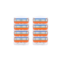 Miniatyrbilde 1 av 5: 52-pakning Fusion 5-kompatible barberblader for menn - WELLNGS 8 packs