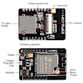 Miniatyrbild 4 av 5: 4-pack Esp32-cam Wifi Bluetooth-kort Esp32-cam-mb -usb till seriell port Ch340g med Ov2640 2mp-kamera - WELLNGS 0 0