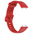 Miniatyrbild 4 av 5: Kompatibel med Huawei Band 8 Silikonarmband Vattentätt Mjukt Klockarmband-WELLNGS Red Type J Huawei Band 8